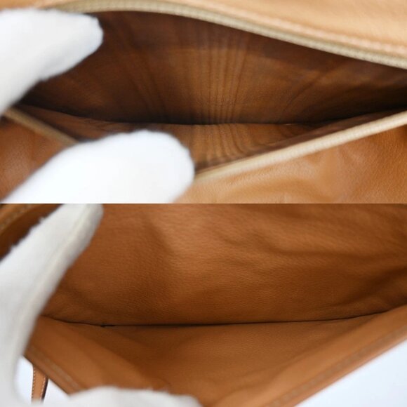 CELINE Logo Macadam Pattern Shoulder Bag PVC Leather Brown GHW Italy 35CA072 - Picture 14 of 16